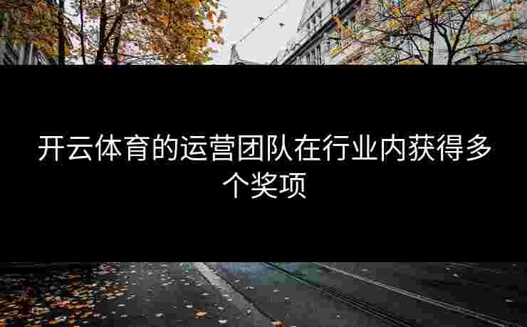 开云体育的运营团队在行业内获得多个奖项